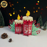 Jesus - 3D Christmas Candles Lantern File - Cricut File 1 - LightBoxGoodMan