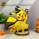 Pikachu - Halloween Themed 3D Lantern File - Cricut File 1 - LightBoxGoodMan