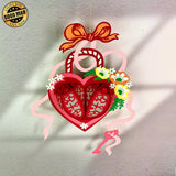 Love Locks - 3D Love Lantern File - Cricut File 1 - LightBoxGoodMan