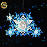 Snowflake - 3D Christmas Lantern File - Cricut File 4 - LightBoxGoodMan