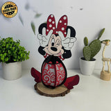 Minnie - Minnie Mouse 3D Papercut Lantern File - Cricut File 1 - LightBoxGoodMan