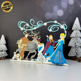 Frozen - Frozen Themed 3D Christmas Lantern File - Cricut File 1 - LightBoxGoodMan