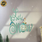 Let It Snow - 3D Christmas Lantern File - Cricut File 1 - LightBoxGoodMan