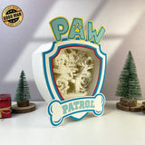 Paw Patrol -  Paw Patrol Papercut Lightbox File - Cricut File 1 - LightBoxGoodMan