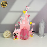 Disney Castle Love - 3D Love Lantern File - Cricut File 1 - LightBoxGoodMan