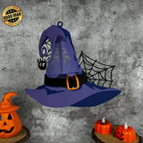 Witch Hat - 3D Witch Hat Lantern File - Cricut File 1 - LightBoxGoodMan