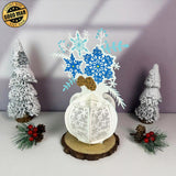 Christmas Vase 3 - 3D Flower Vase Lantern File - Cricut File 2 - LightBoxGoodMan