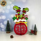 Santa Sack - 3D Christmas Gift Bag Lantern File - Cricut File 0 - LightBoxGoodMan