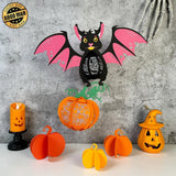 Bat - 3D Bat Lantern File - Cricut File 1 - LightBoxGoodMan