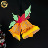 Bells - 3D Christmas Lantern File - 10.2x10.8" - Cricut File - LightBoxGoodMan