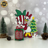 Daisy Xmas - 3D Christmas Lantern File - Cricut File 1 - LightBoxGoodMan