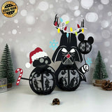 Star Wars Xmas - 3D Christmas Lantern File - Cricut File 1 - LightBoxGoodMan