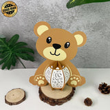 Bear - 3D Bear Lantern File - Cricut File 1 - LightBoxGoodMan