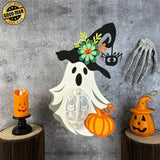 Lovely Ghost - 3D Ghost Lantern File - Cricut File 1 - LightBoxGoodMan