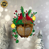 Flower Pot - 3D Christmas Lantern File - Cricut File 2 - LightBoxGoodMan