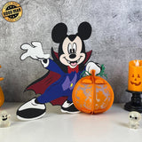 Mickey - Halloween Themed 3D Lantern File - Cricut File 1 - LightBoxGoodMan