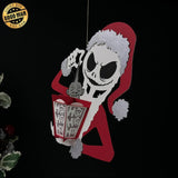 Nightmare Xmas - 3D Christmas Lantern File - Cricut File 2 - LightBoxGoodMan