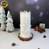 Angel - 3D Cylinder Papercut Lantern File - Cricut File 1 - LightBoxGoodMan