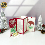 Christmas - 3D Christmas Pop-up Card File - Cricut File 1 - LightBoxGoodMan