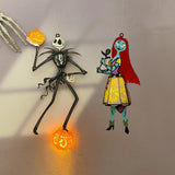 Jack n Sally - Halloween Themed 3D Lantern File - Cricut File - LightBoxGoodMan