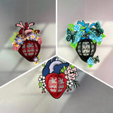 Pack 3 Different Heart Lantern - 3D Love Lantern File - Cricut File - LightBoxGoodMan