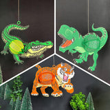 Pack 3 Different Predators - 3D Animal-shaped Lantern File - Cricut File - LightBoxGoodMan