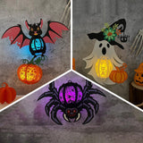 Pack 3 Different Lantern Pattern 1 - Halloween Themed 3D Lantern File  - Cricut File - LightBoxGoodMan