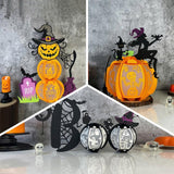 Pack 3 Different Lantern Patterns 10 - Halloween Themed 3D Lantern File - Cricut File - LightBoxGoodMan