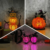 Pack 3 Different Lantern Patterns 10 - Halloween Themed 3D Lantern File - Cricut File - LightBoxGoodMan