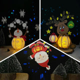 Pack 3 Different Xmas Lantern 6 - 3D Christmas Lantern File - Cricut File - LightBoxGoodMan