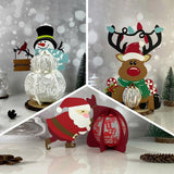 Pack 3 Different Xmas Lantern 7 - 3D Christmas Lantern File - Cricut File - LightBoxGoodMan