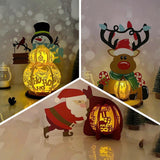 Pack 3 Different Xmas Lantern 7 - 3D Christmas Lantern File - Cricut File - LightBoxGoodMan