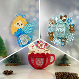 Pack 3 Different Xmas Lantern 10 - 3D Christmas Lantern File - Cricut File - LightBoxGoodMan