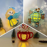 Pack 3 Different Xmas Lantern 10 - 3D Christmas Lantern File - Cricut File - LightBoxGoodMan