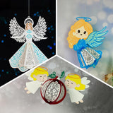 Pack 3 Different Angel - 3D Christmas Lantern File - Cricut File - LightBoxGoodMan