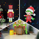 Pack 3 Different Xmas Lantern 15 - 3D Christmas Lantern File - Cricut File - LightBoxGoodMan