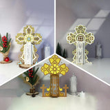 Pack 3 Cross - 3D Christmas Lantern File - Cricut File - LightBoxGoodMan