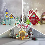 Pack 3 Different Xmas Lantern 16 - 3D Christmas Lantern File - Cricut File - LightBoxGoodMan