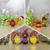 Pack 3 Different Xmas Lantern 18 - 3D Christmas Lantern File - Cricut File - LightBoxGoodMan