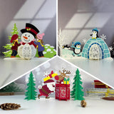 Pack 3 Different Xmas Lantern 20 - 3D Christmas Lantern File - Cricut File - LightBoxGoodMan