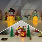 Pack 3 Different Xmas Lantern 20 - 3D Christmas Lantern File - Cricut File - LightBoxGoodMan