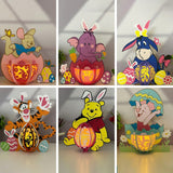 Pack 6 Easter Cutest Lantern - Winnie The Pooh Themed 3D Lantern File - Cricut File - LightBoxGoodMan