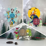 Pack 3 Different Xmas Lantern 19 - 3D Christmas Lantern File - Cricut File - LightBoxGoodMan