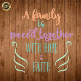 A Family - Cricut File - Svg, Png, Dxf, Eps - LightBoxGoodMan - LightboxGoodman