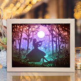 A Girl Playing Violin – Paper Cut Light Box File - Cricut File - 8x10 Inches - LightBoxGoodMan