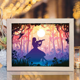 A Girl Playing Violin – Paper Cut Light Box File - Cricut File - 8x10 Inches - LightBoxGoodMan - LightboxGoodman