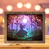 A Girl Playing Violin - Paper Cutting Light Box - LightBoxGoodman - LightboxGoodman