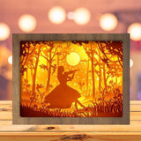 A Girl Playing Violin - Paper Cutting Light Box - LightBoxGoodman - LightboxGoodman