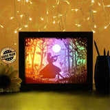 A Girl Playing Violin - Paper Cutting Light Box - LightBoxGoodman - LightboxGoodman