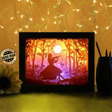 A Girl Playing Violin - Paper Cutting Light Box - LightBoxGoodman - LightboxGoodman